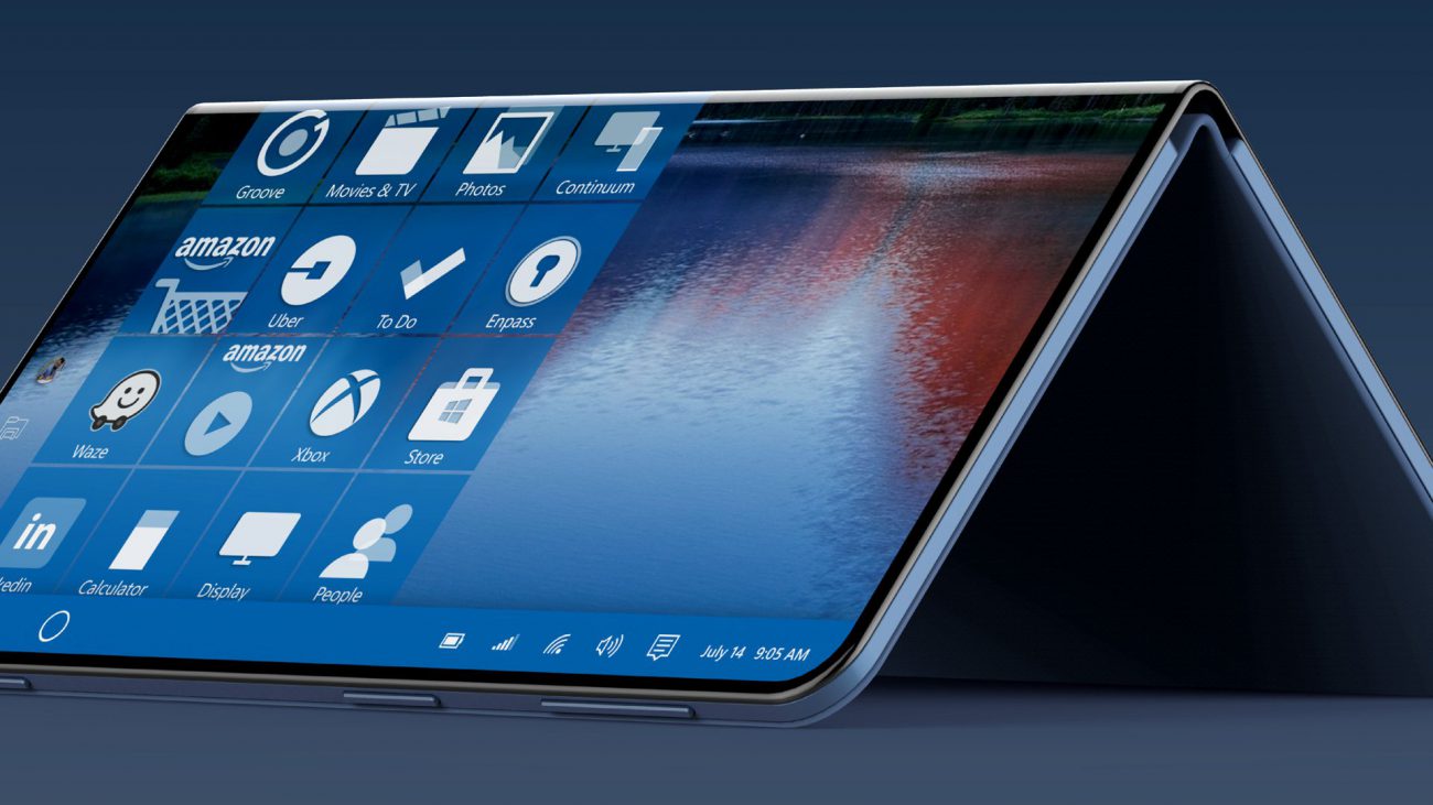 Sembra che il prossimo anno Microsoft rilascerà pieghevole tablet con funzioni del telefono cellulare