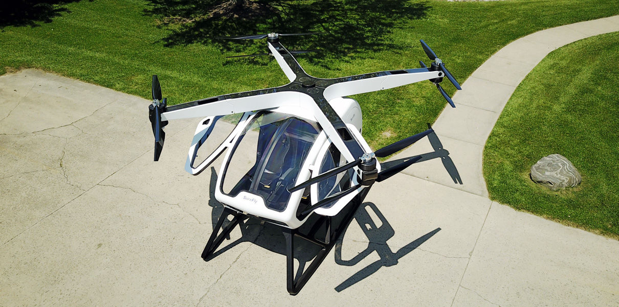 Passagers drone SureFly fera son premier vol en janvier