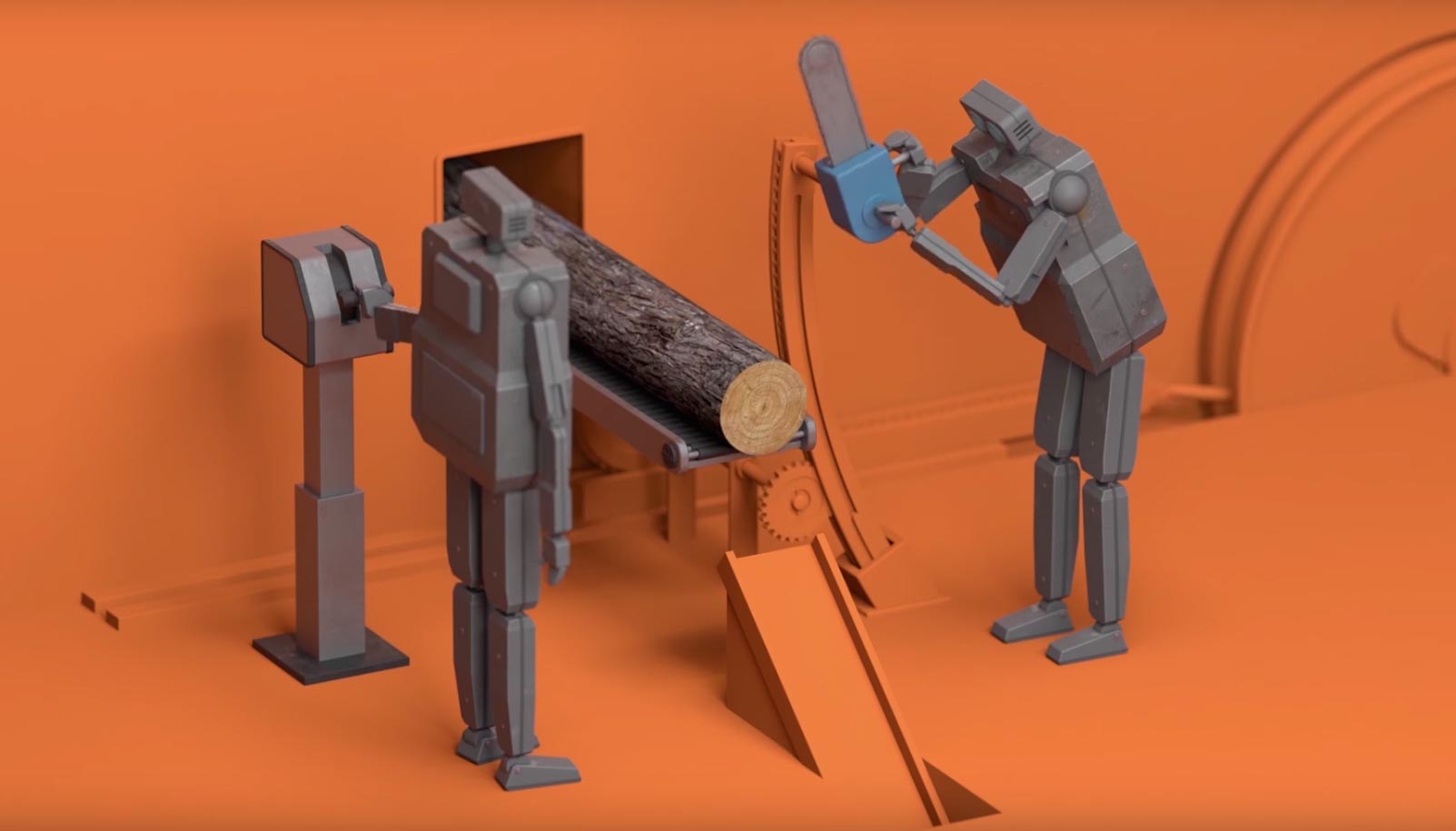 #vídeo del día | de la Triste caricatura de незавидной el destino de los robots-adictos al trabajo