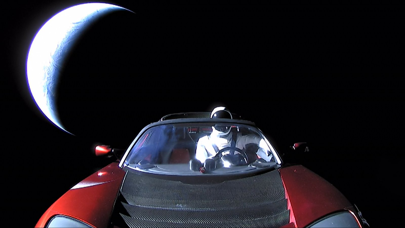NASA 공식적으로 등록된 자동차 Elon musk 로 천체