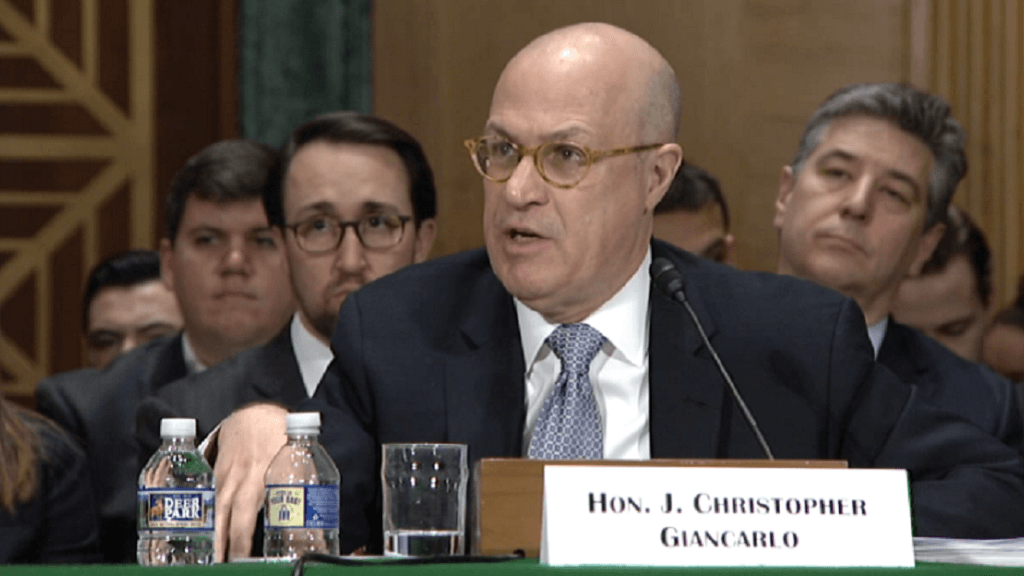 The head of the CFTC and Christopher Giancarlo: Bitcoin has signs of gold and other assets