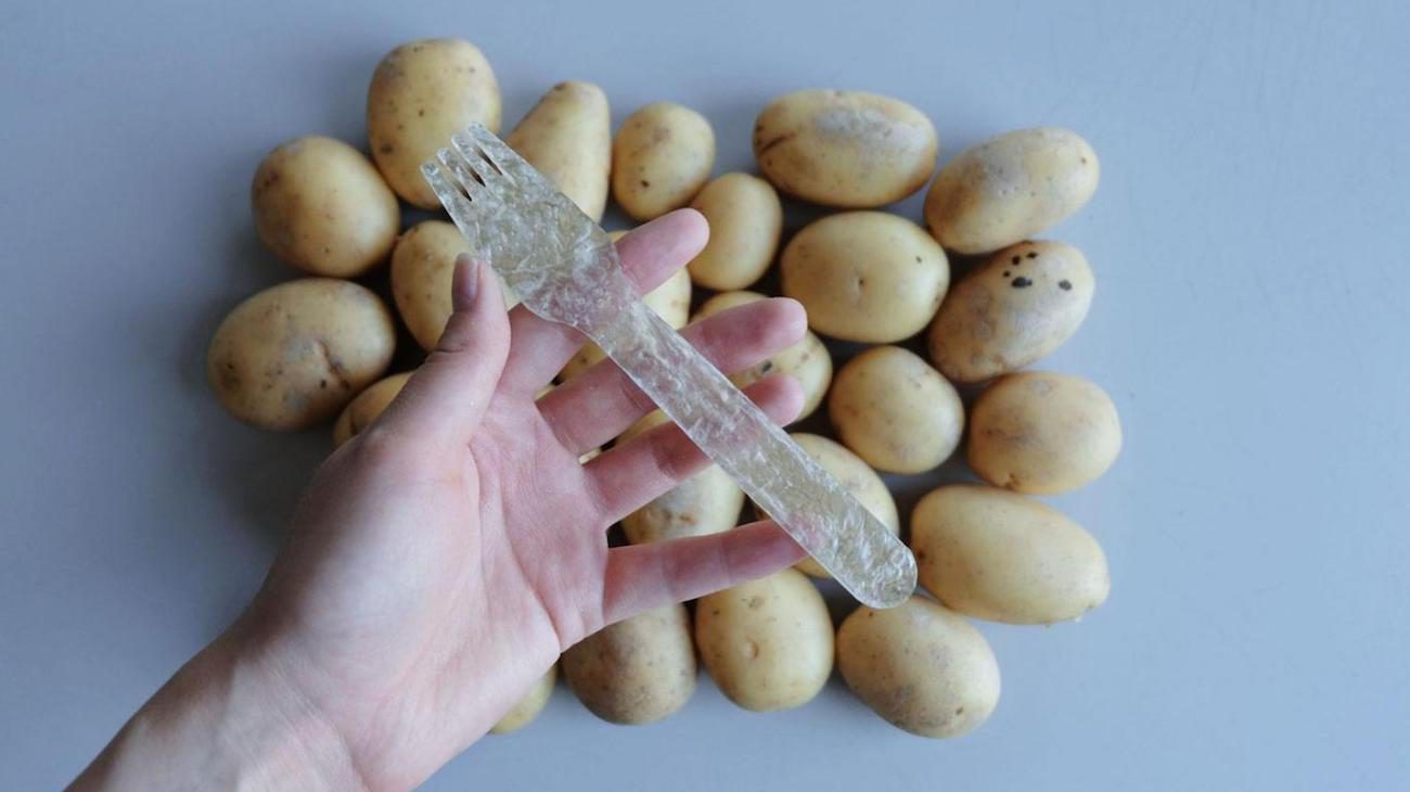 Geliştirilen biyobozunur «plastik» patates... 