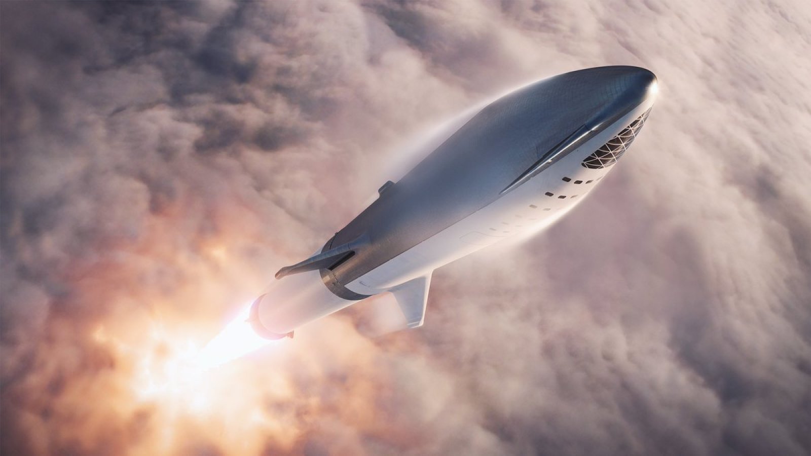 Ilon Masque değiştirildi Falcon Big Rocket Starship