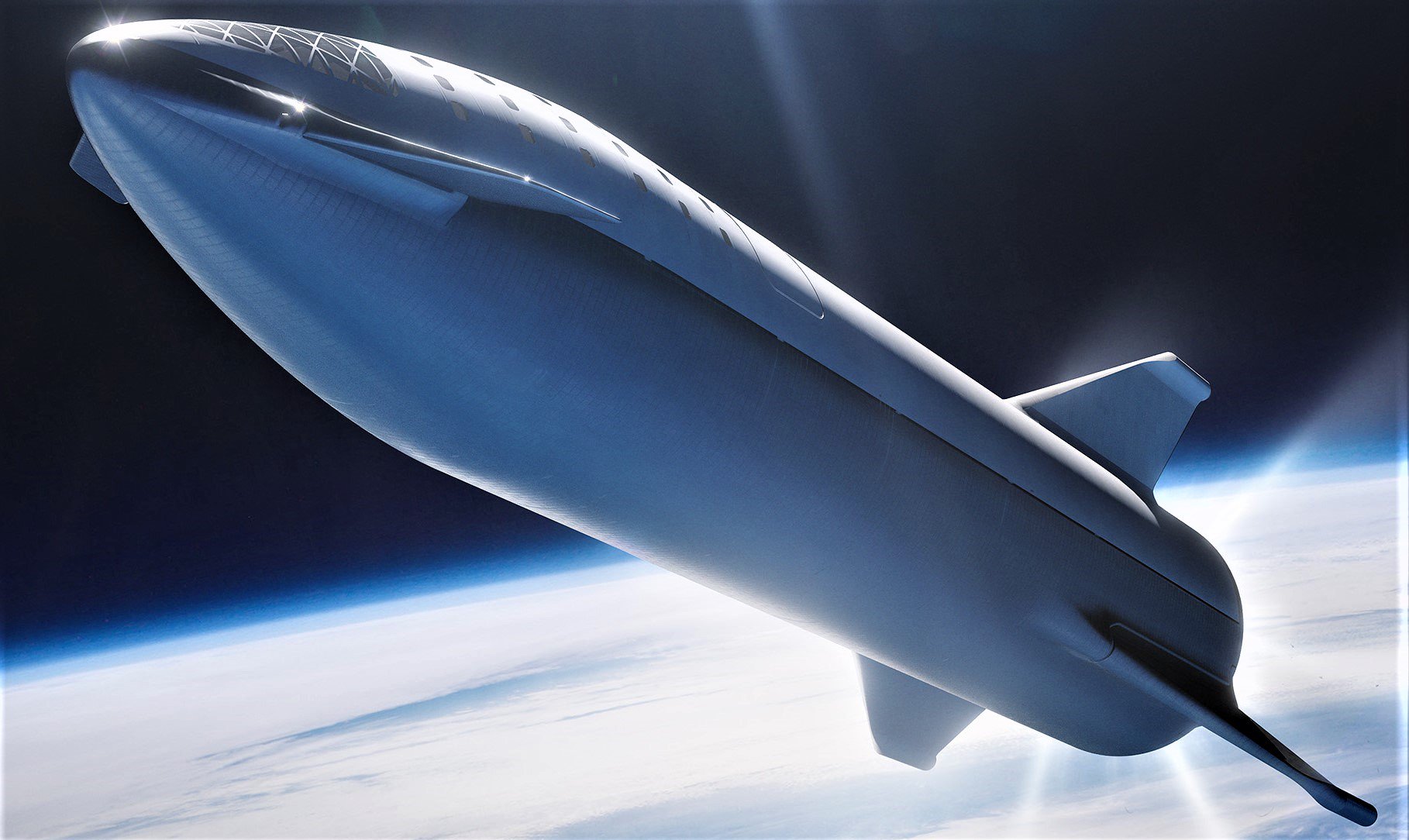 Danach hat ilon Musk zeigte das Concept Test-Starship-Raketen und erzählte über den ersten Start von Dragon Crew