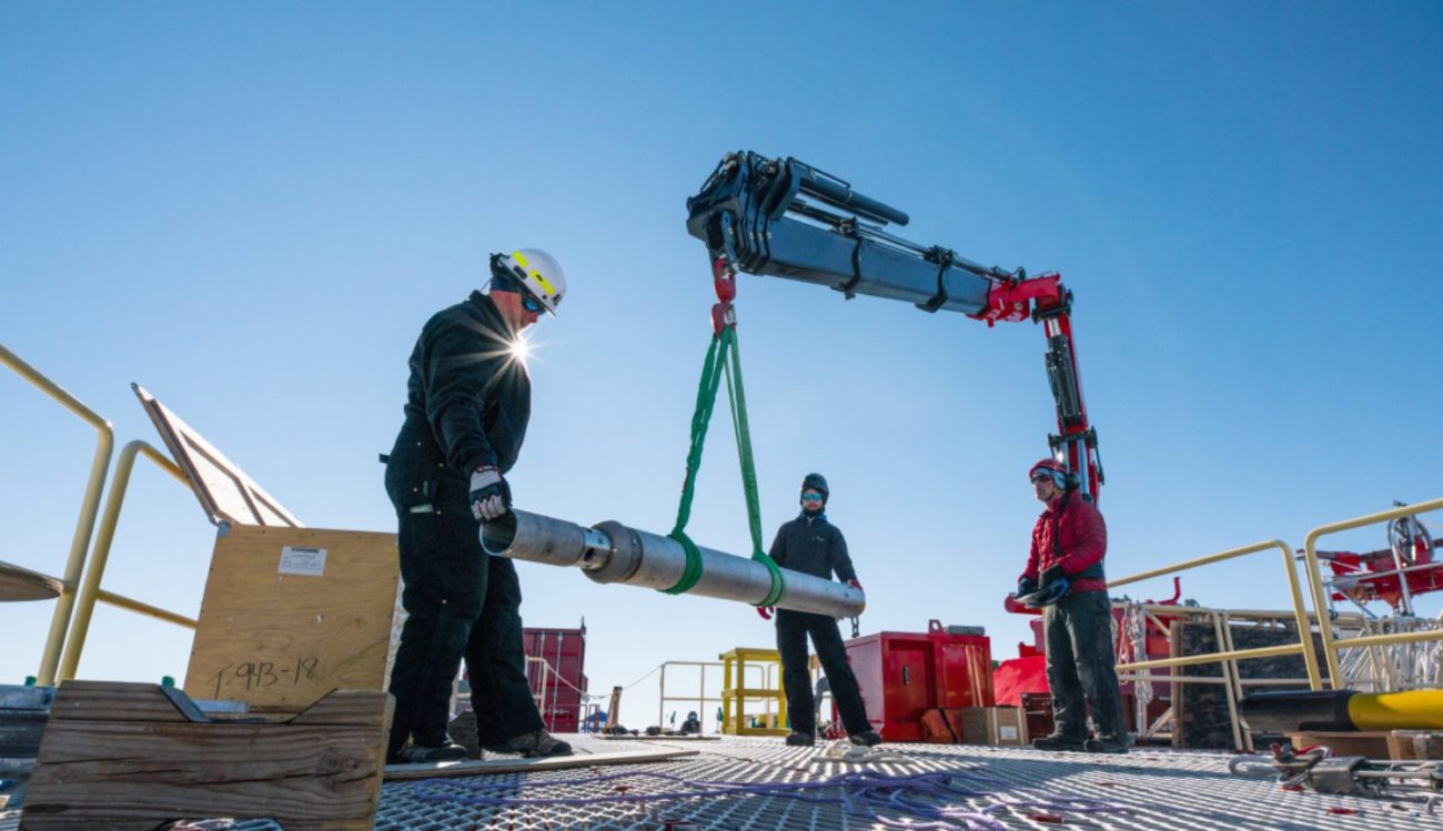 Wissenschaftler Kilometer durchbohrt ein Loch für die Studie «verlorenen» antarktischen See