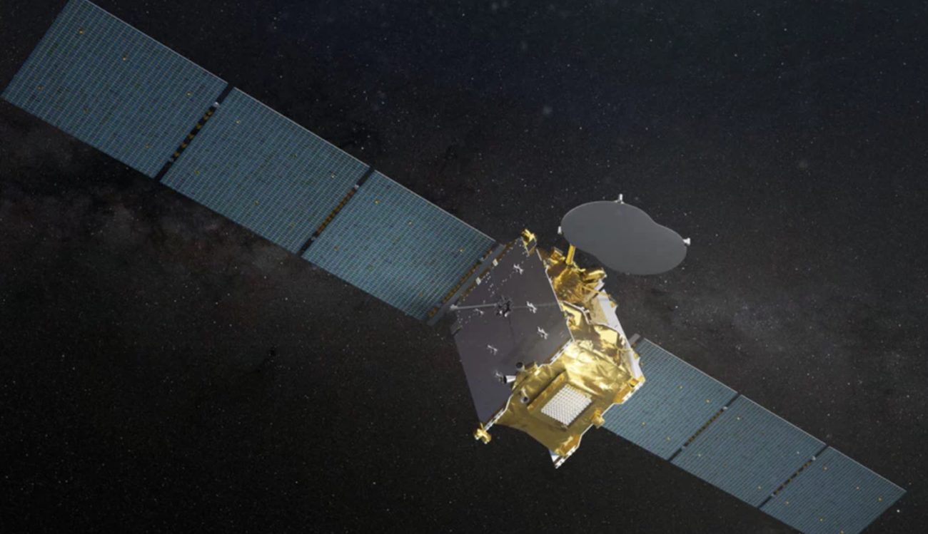 这是第一颗卫星，可设置在空间的