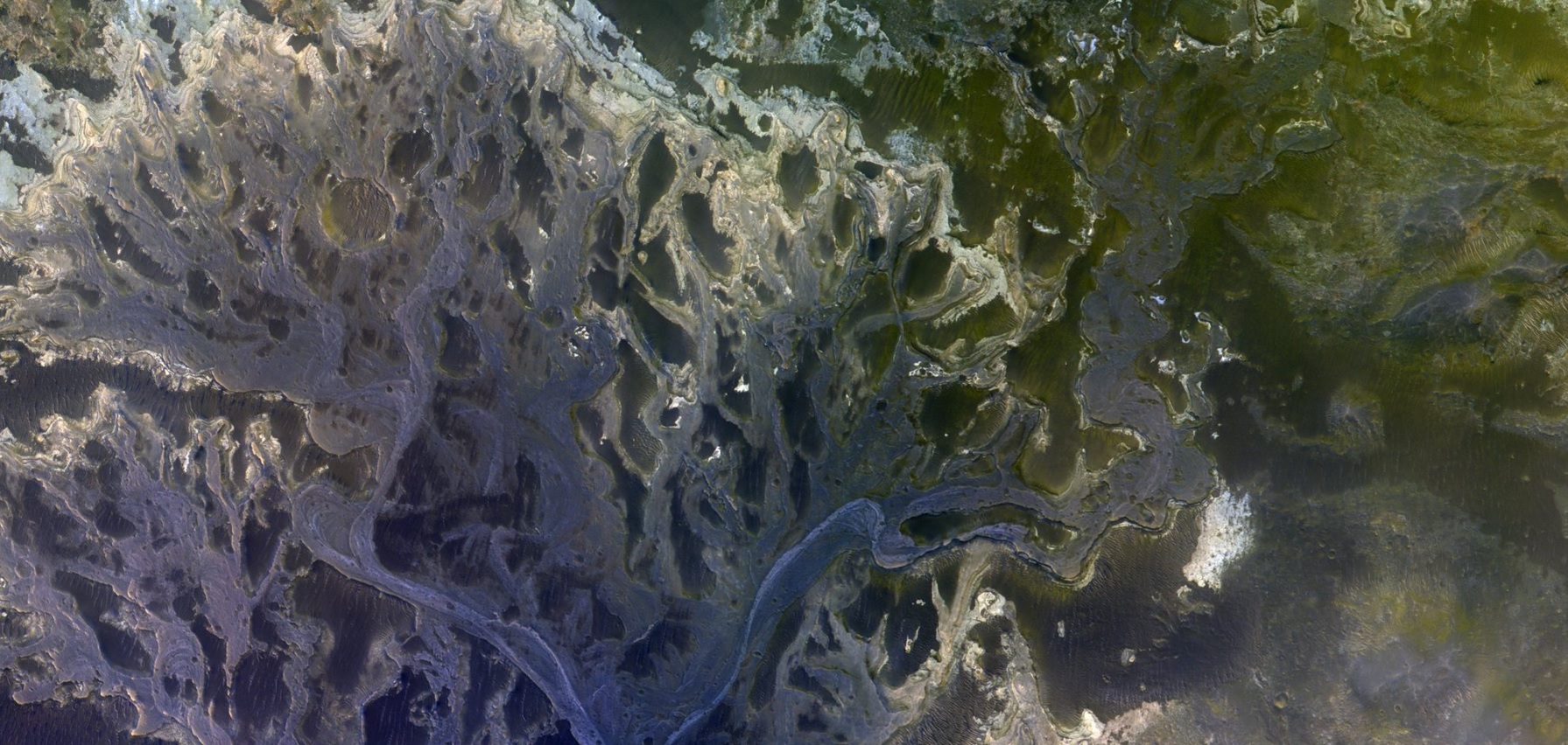 #Foto des Tages | «Roskosmos», teilte eine Momentaufnahme des Deltas vertrocknenden mars-Fluss