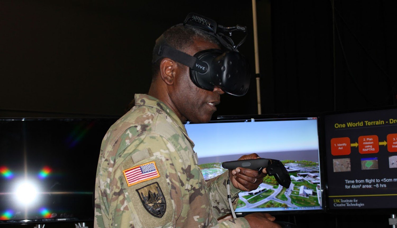 美国军队正在开发一个系统，用于培训的士兵在一个虚拟现实