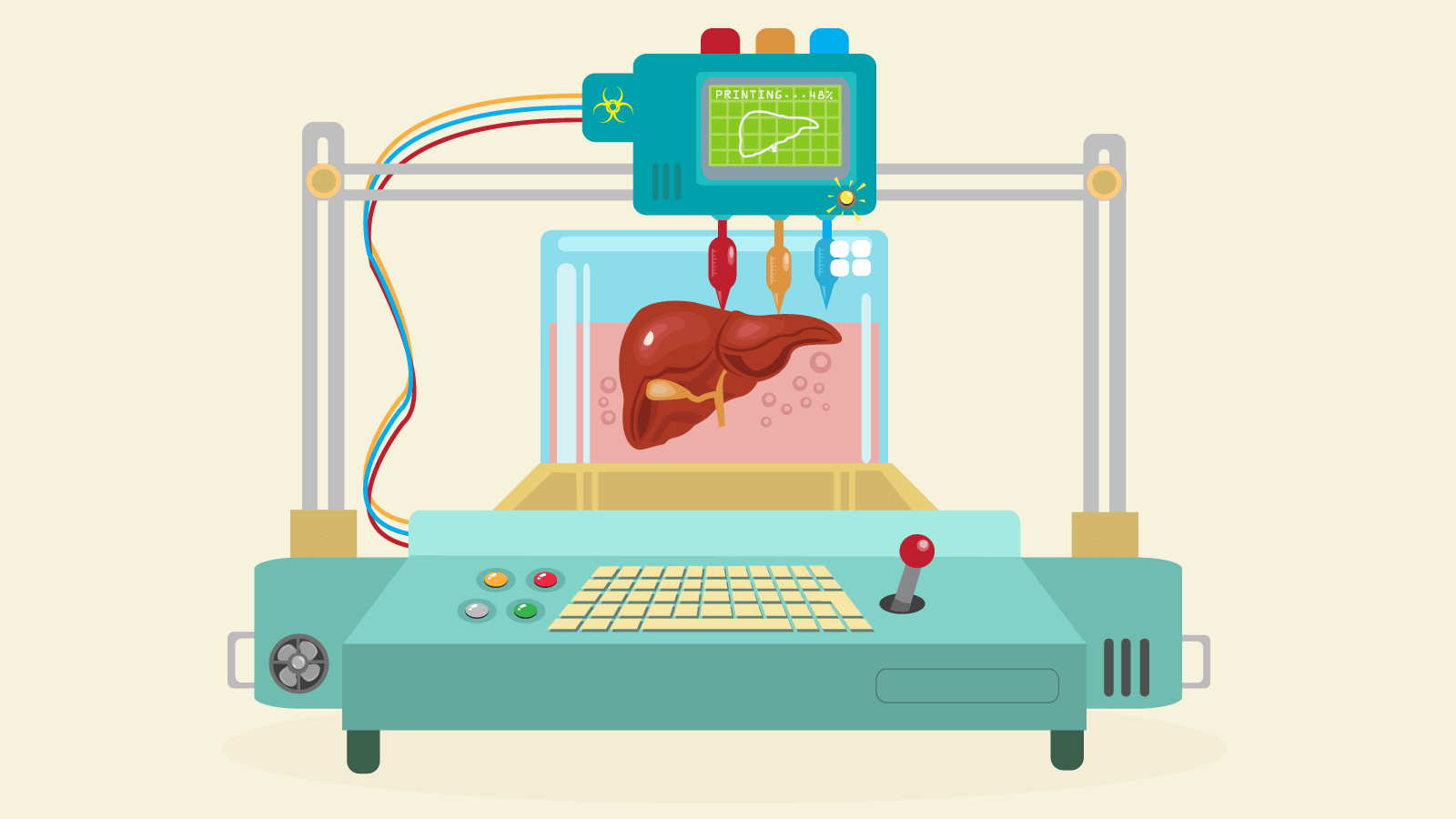新技術で印刷臓器秒