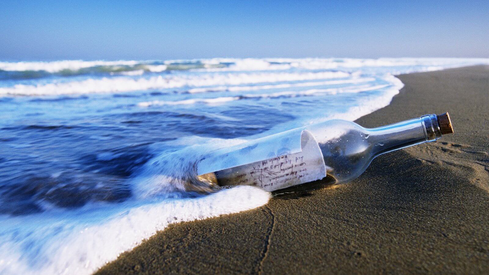 Quanto pode navegar de mensagem em uma garrafa, se jogar no oceano?