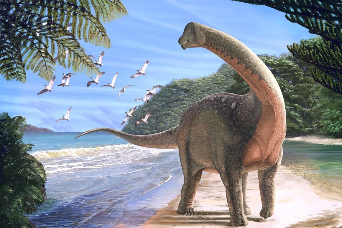 In Russland die überreste eines der größten Dinosaurier in der Geschichte