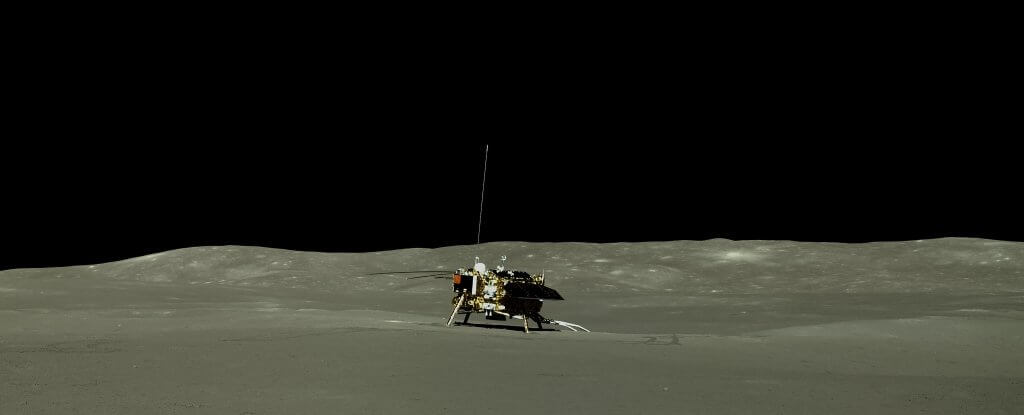 Chinês moonwalker entregou novas fotos do lado de trás da Lua
