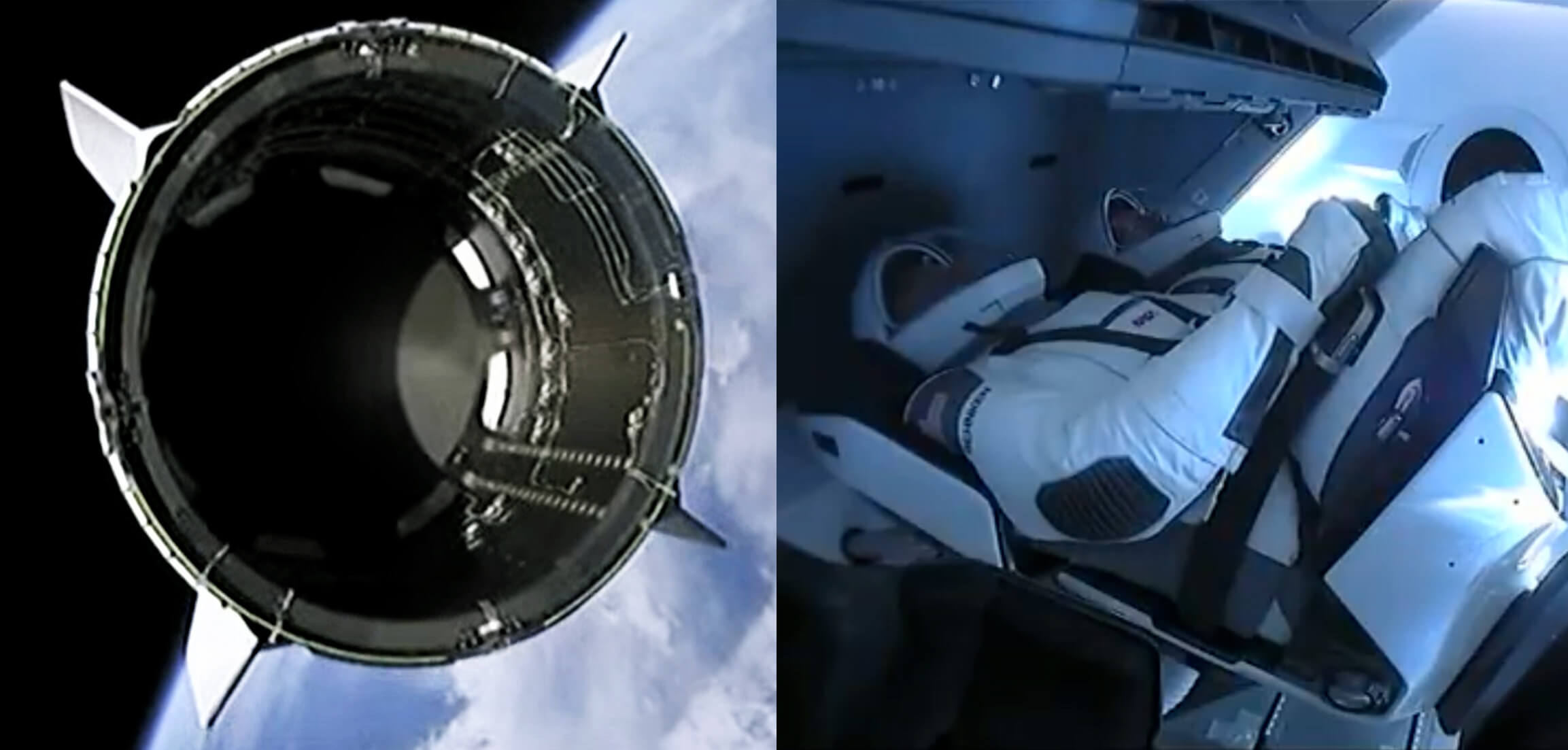 SpaceXのドラゴン乗組員と船舶の成功を収めたがISSにドッキング