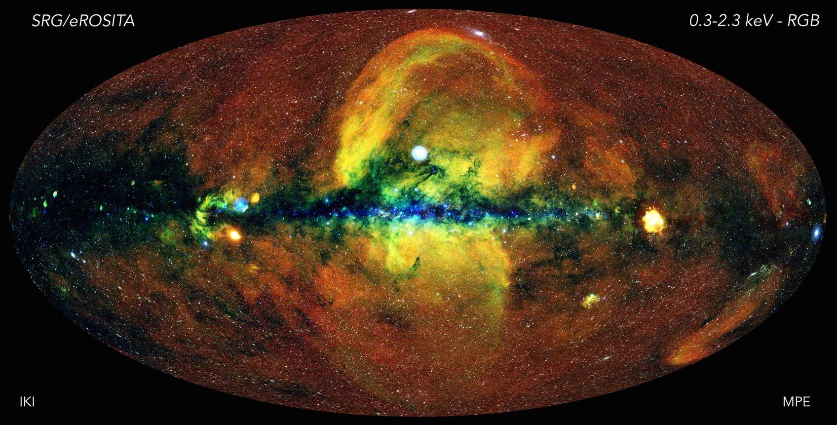 Erhalten die erste Karte des beobachtbaren Universums in x-ray Emission