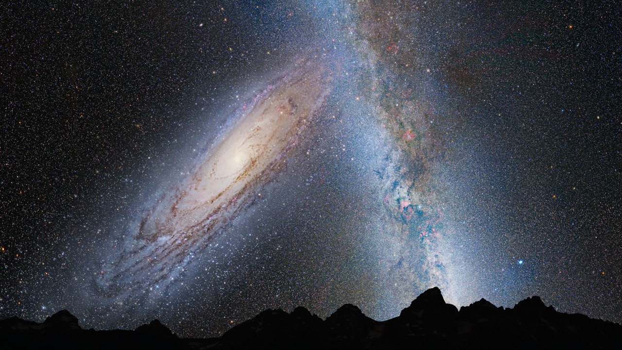 Our galaxy not only attract but also repel at a speed of 2 million km/h