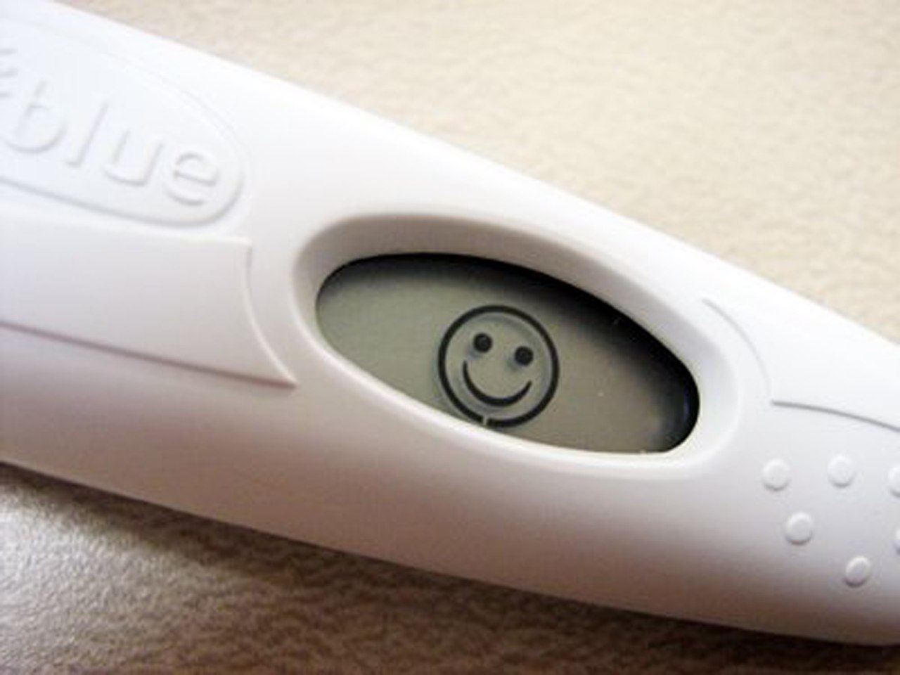 The first pregnancy test was strange but accurate