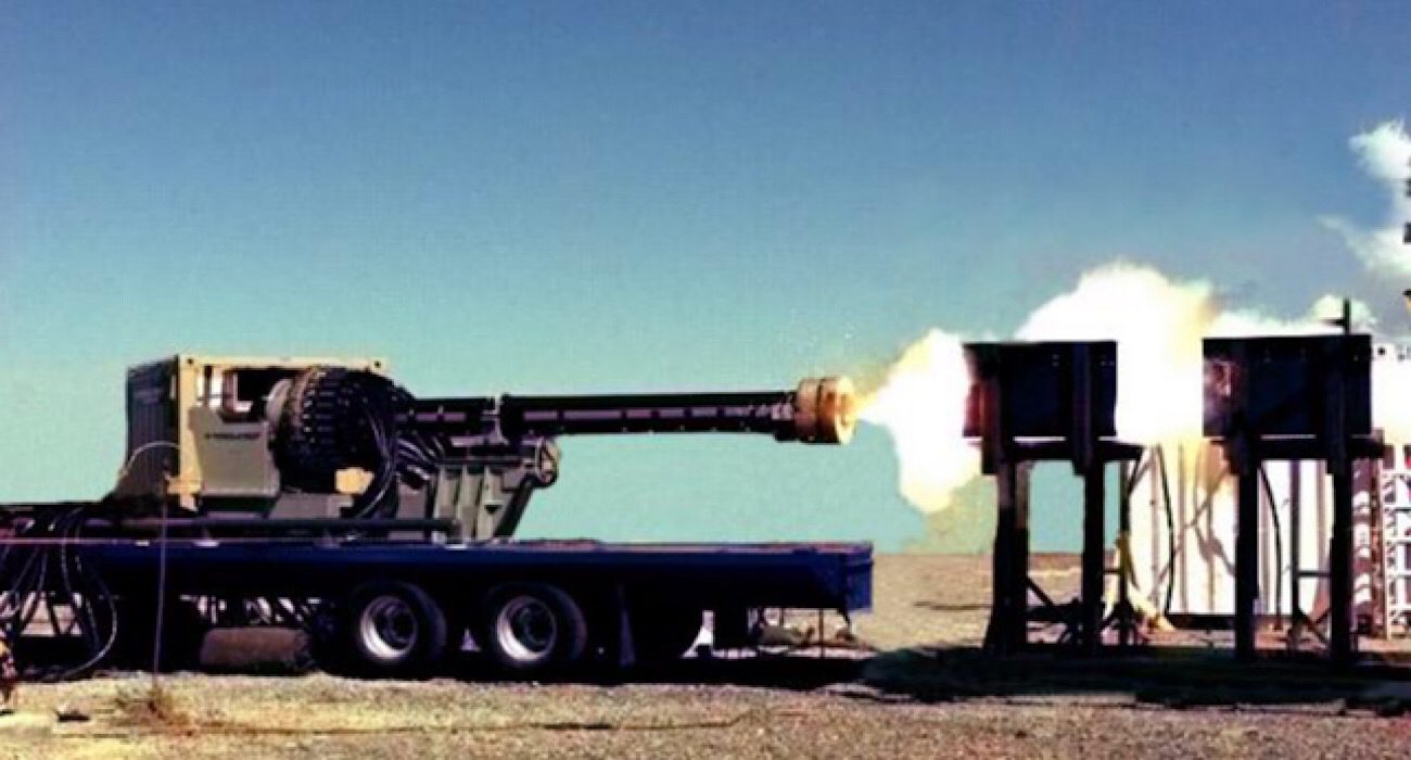 General Atomics conducted the first firing guided projectiles from a railgun cannon