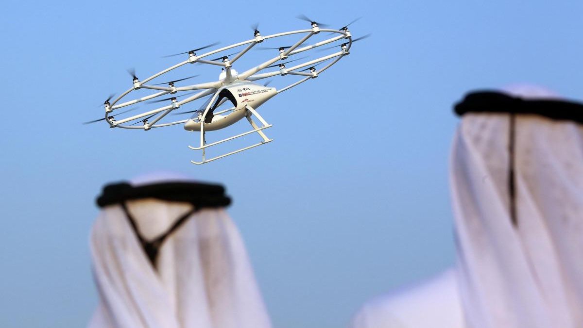 In Dubai taxi drone made its first test flight