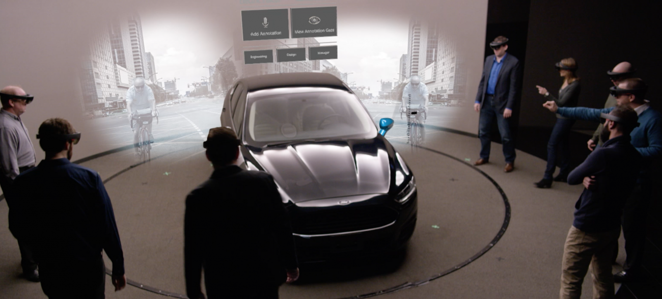 Carmaker Ford has started to use HoloLens to design cars