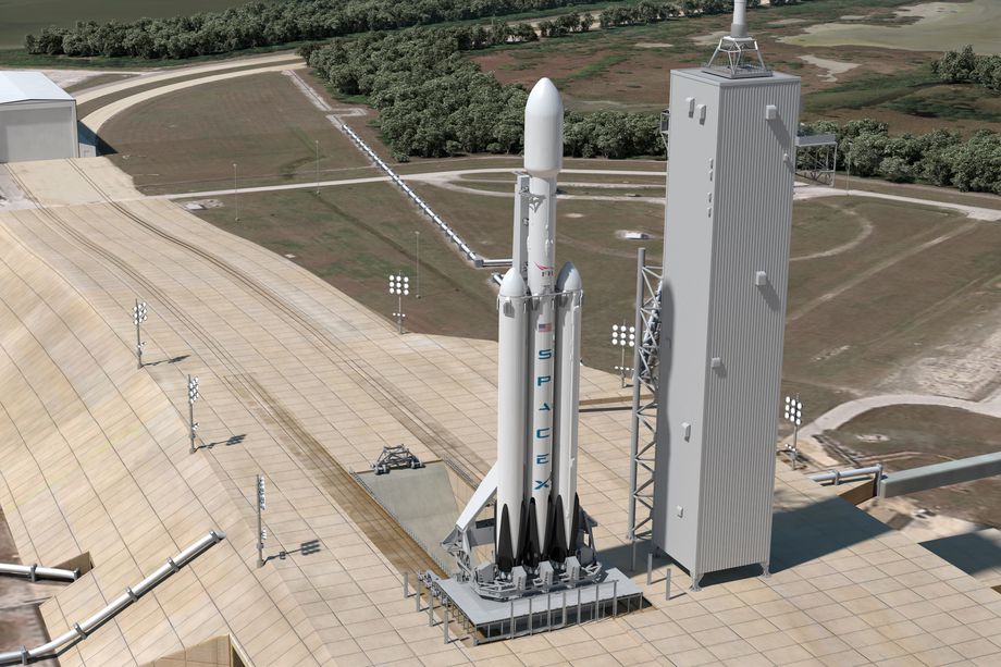 SpaceX tested the Falcon Heavy engines