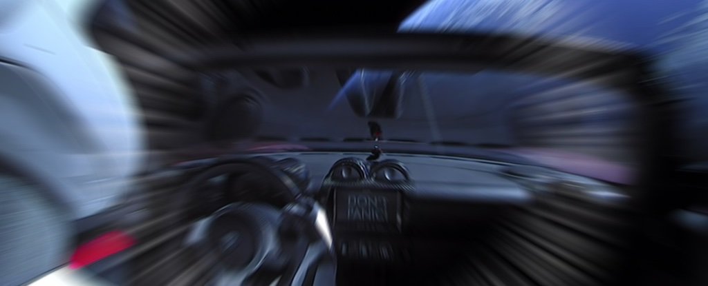 Sent into space sports car Elon musk may fall to the Ground
