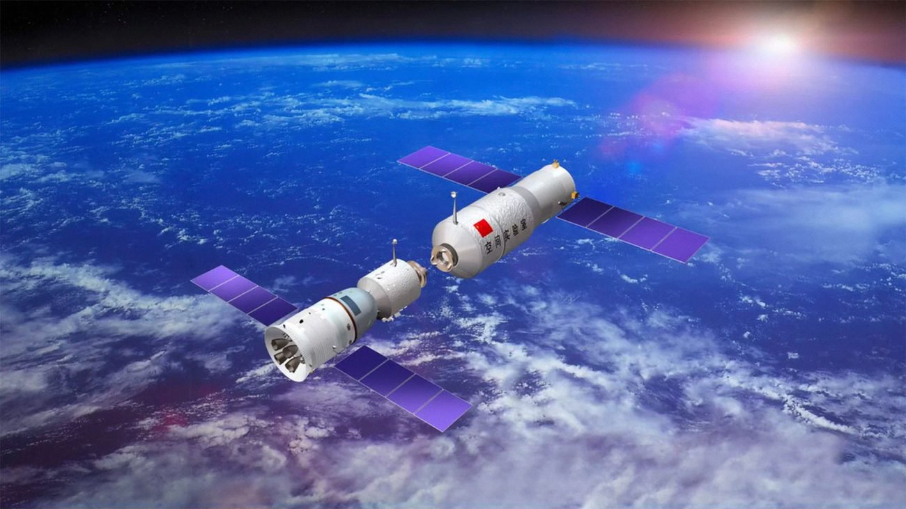 محطة الفضاء الصينية سوف يسقط على الأرض 1 أبريل
