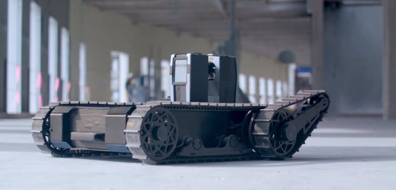 Crawler drone will prevent emergency situations at the construction site