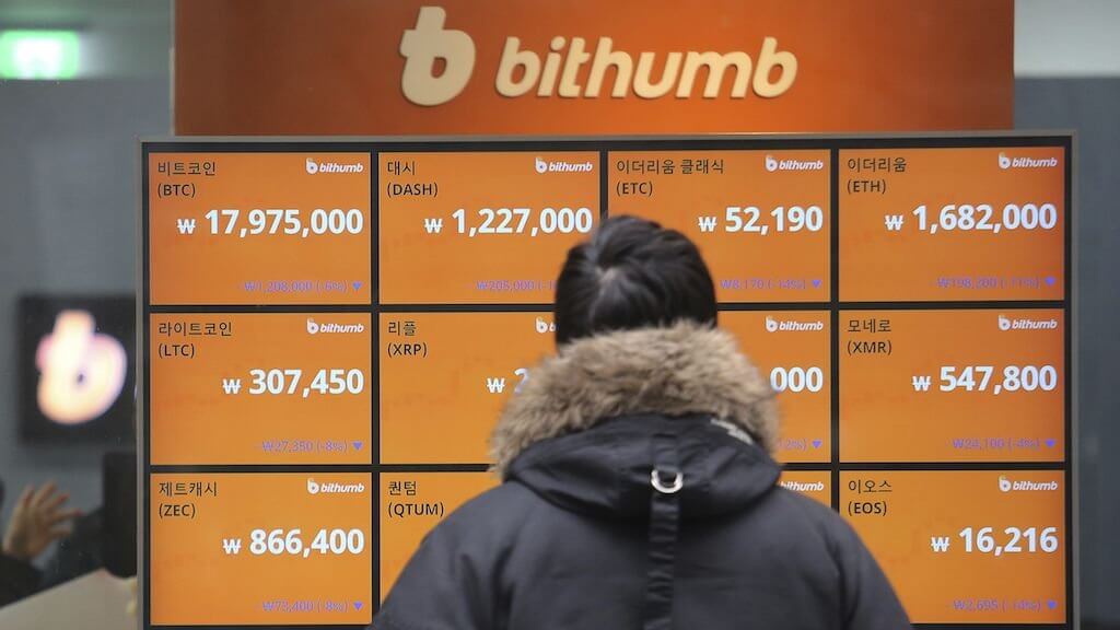 Revisjonen avdekket beløp av cryptocurrency forbeholder seg retten exchange Bithumb