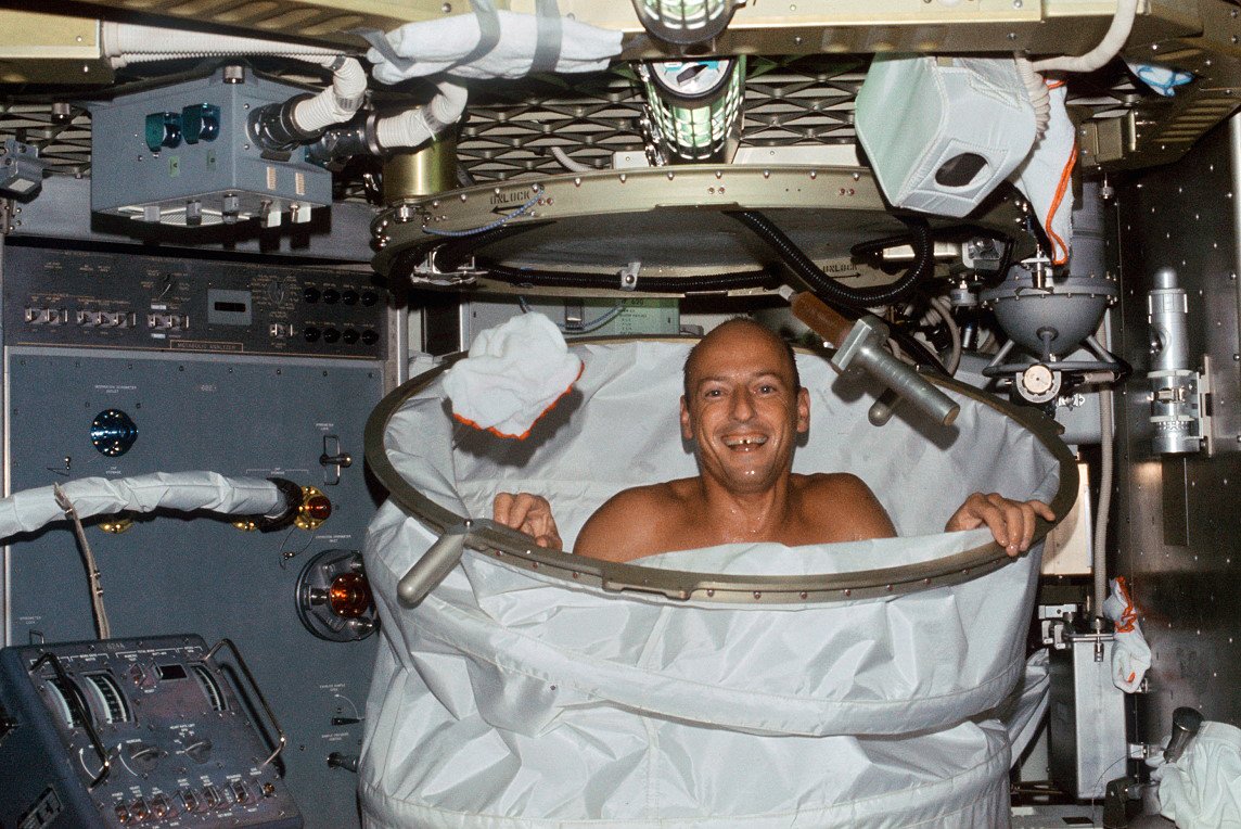 Russland er å utvikle en badstue og en vaskemaskin for astronauter