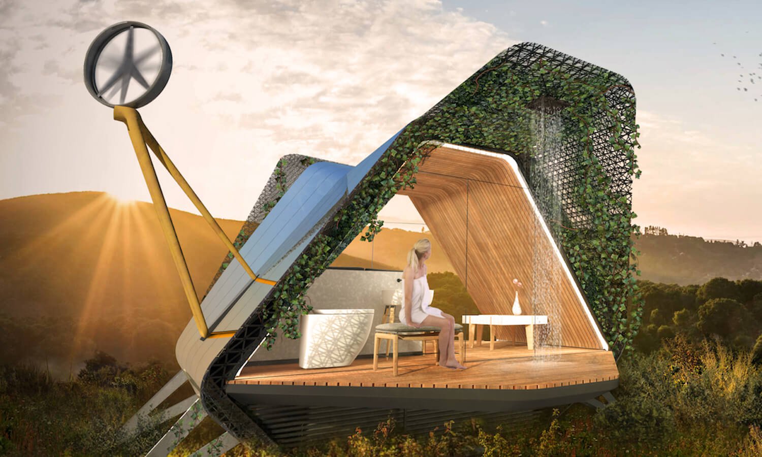 À quoi ressemblent les maisons de l'avenir pour les terrains de campagne technologique de l'élite