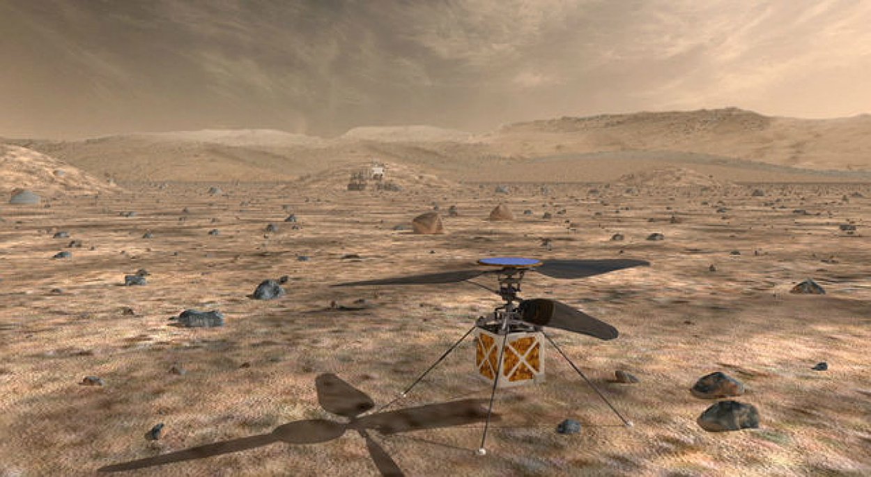 Löst: NASA kommer att skicka en helikopter till Mars
