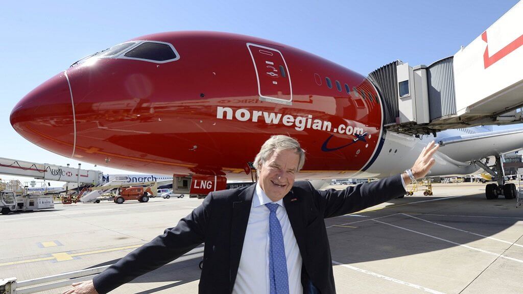 Il CEO di Norwegian Air mette криптобиржу e permetterà di acquistare i biglietti per Bitcoin