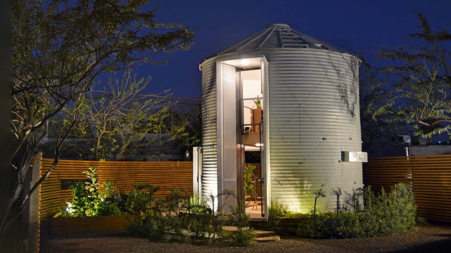 The couple turned a storage for grain in luxury home