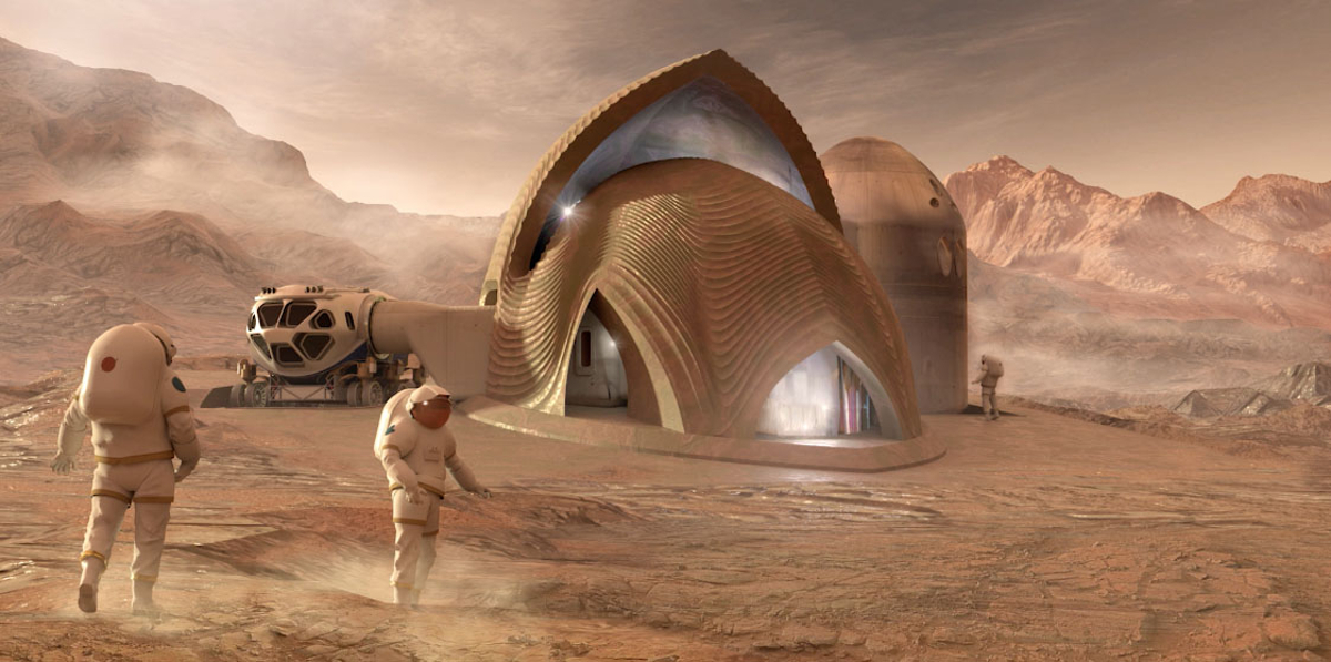 Finalists NASA showed their models of the Martian environment