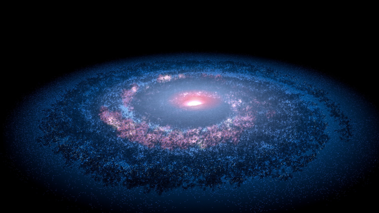 ويعتقد العلماء أن مجرة درب التبانة في الماضي من ذوي الخبرة 
