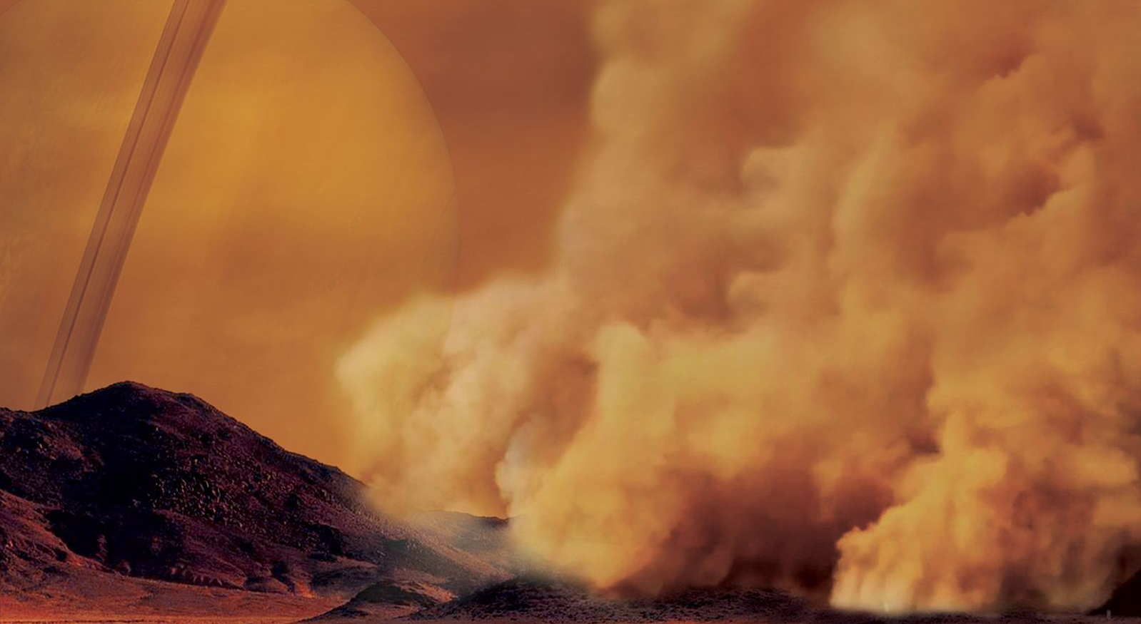 Først oppdaget støv stormer på Titan vise sin likhet med Jorden