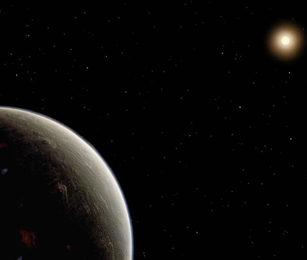 천문학자들이 발견한 진정한 행성을 발칸에서 kynoselen 타