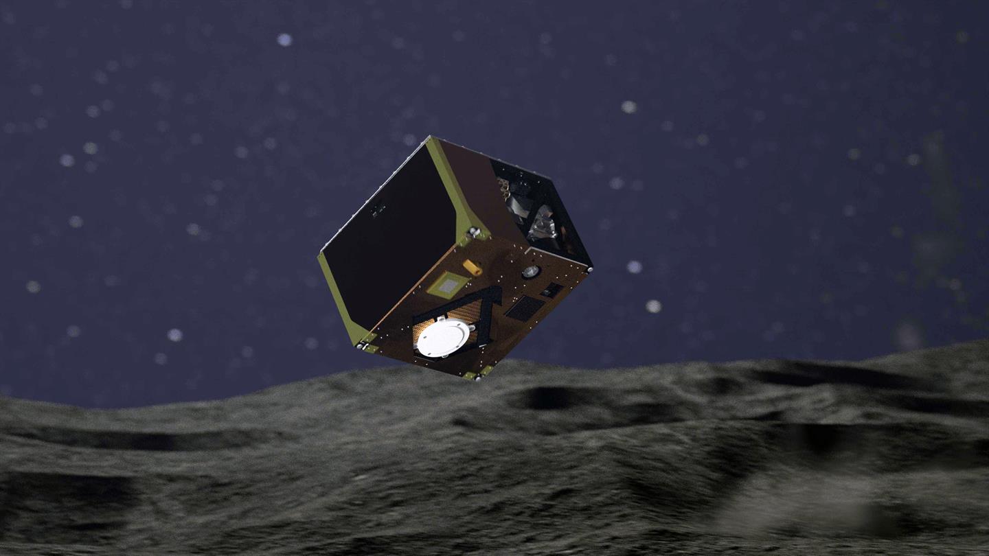 在小行星的表面龙宫成功登陆的第三装置