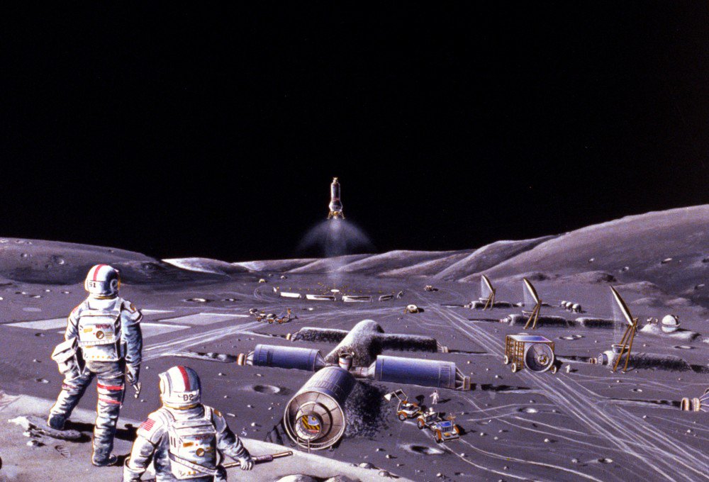 Løp hadde støttet et prosjekt for å bygge en lunar base, og diskutert noen av detaljene