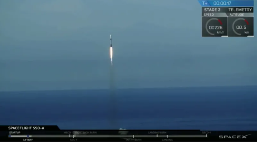 SpaceX ha battuto quattro record eseguendo Falcon 9 di questa sera