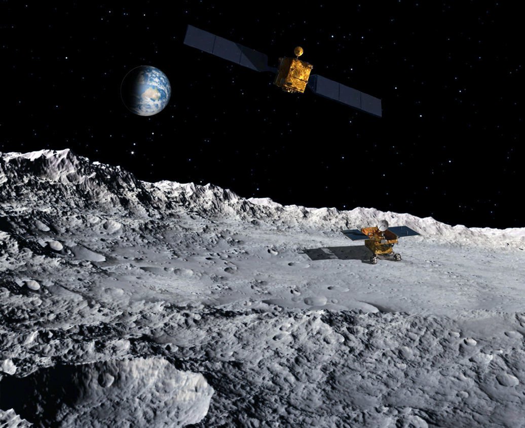 Der chinesische mondrover bereitet sich auf die Landung auf der Rückseite des Mondes
