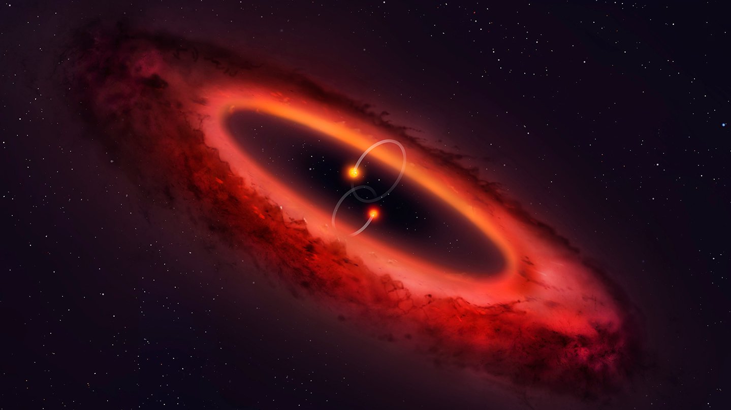 Astronomers spoke about the unique system with protoplanetary disk
