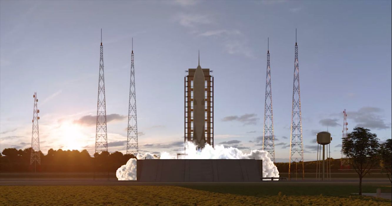 In Europe, is developing a reusable launch vehicle like the Falcon 9 from SpaceX