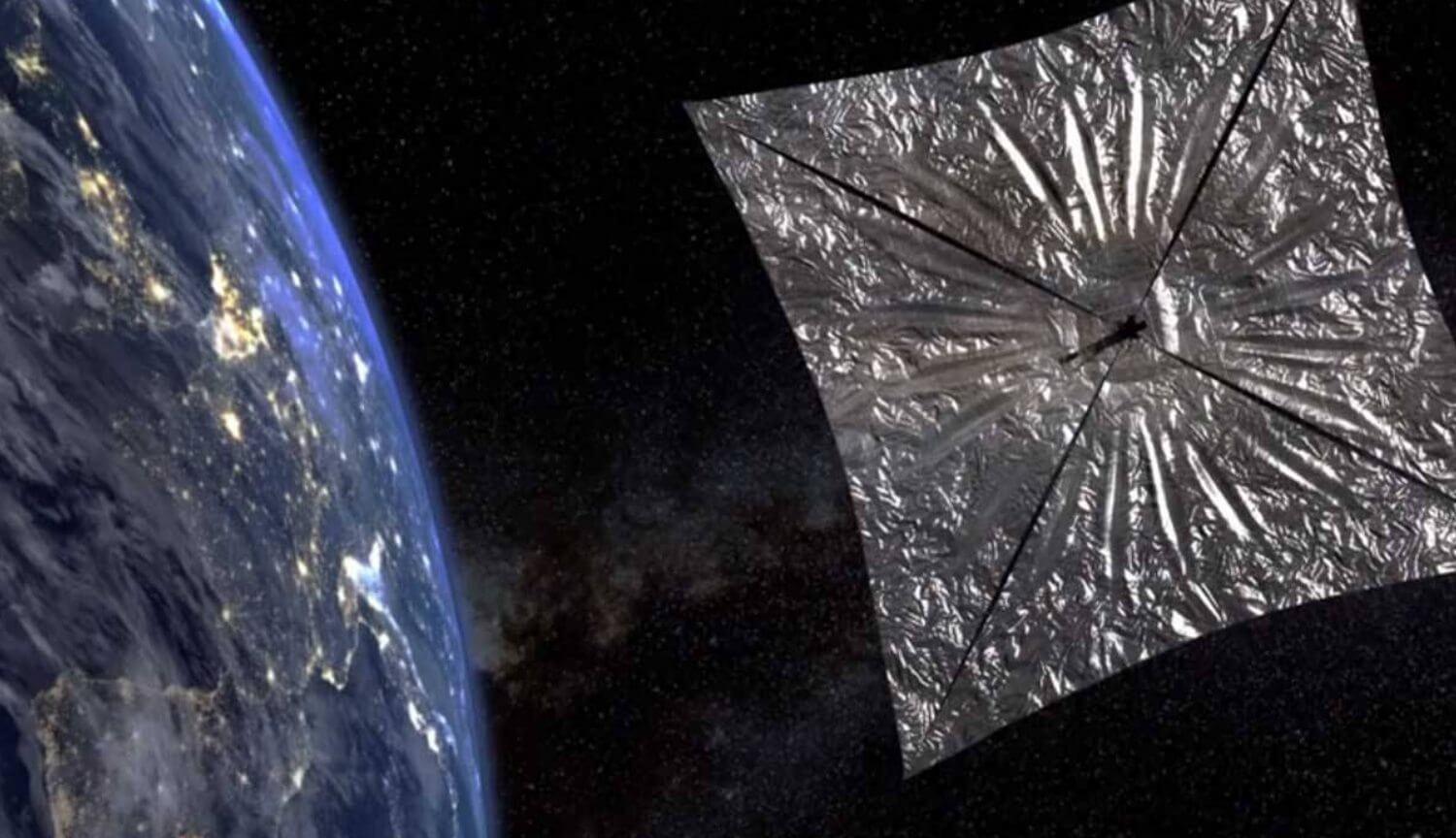 Above Ground opened a huge solar sail LightSail 2