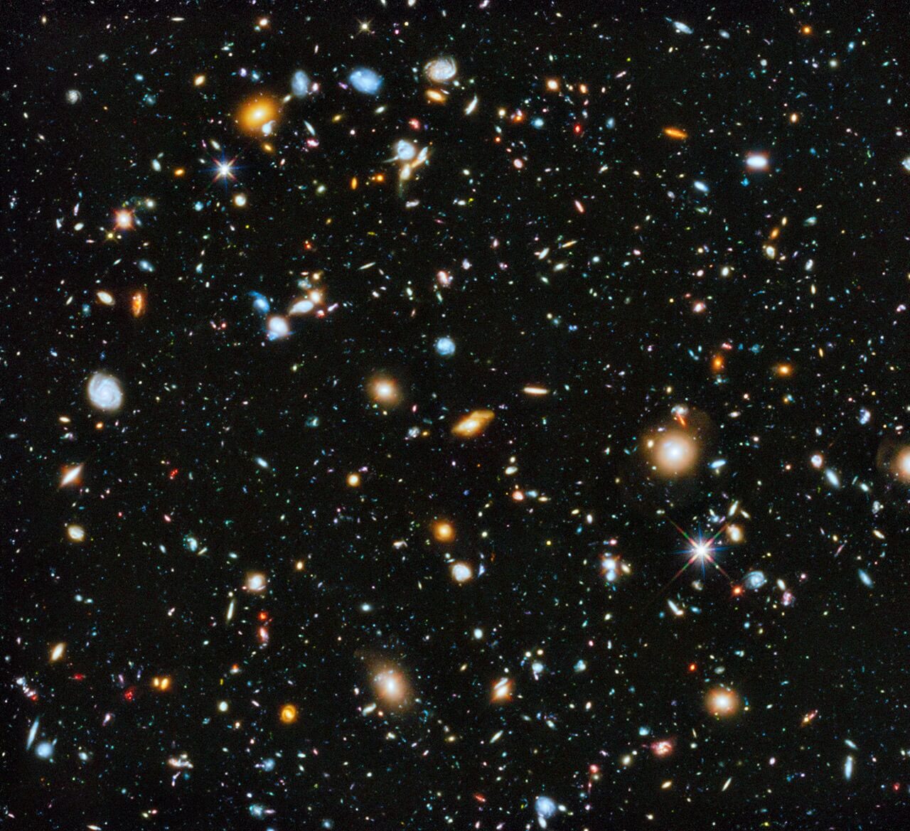What is between the galaxies?