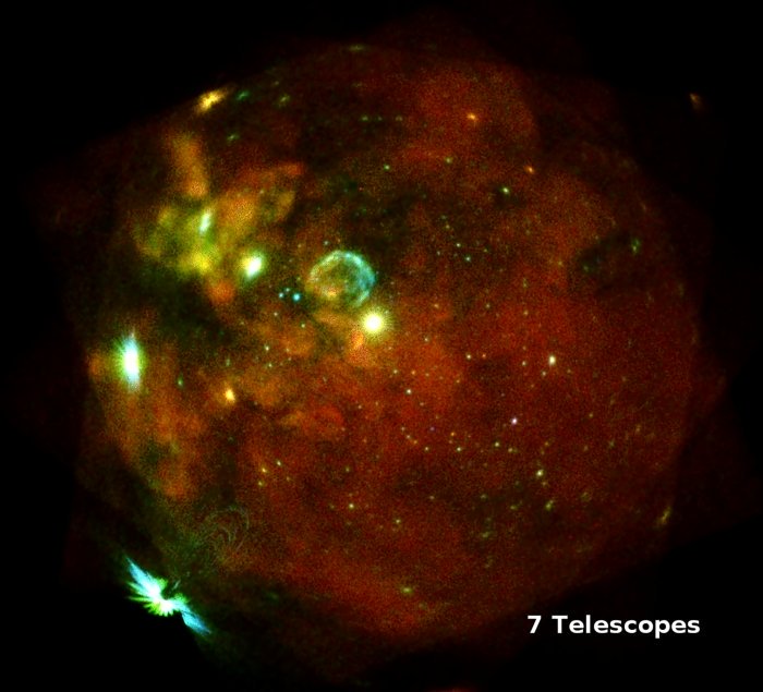 Received the wave from the supernova explosion, which occurred 30 years ago
