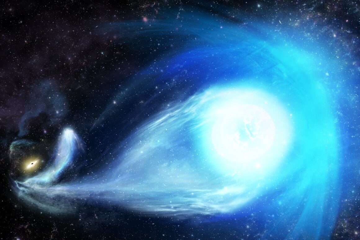 En hızlı yıldızı bırakır Samanyolu hızında 1.7 bin km/sn