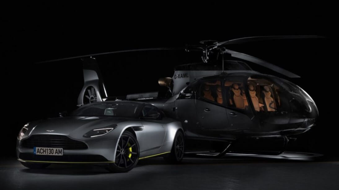 Car manufacturer Aston Martin has introduced a private helicopter