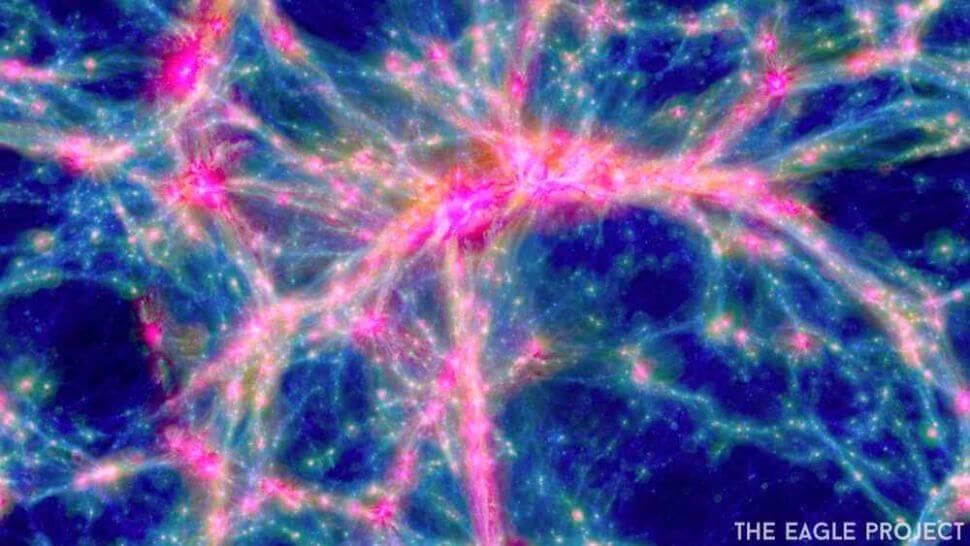 How does the cosmic web?