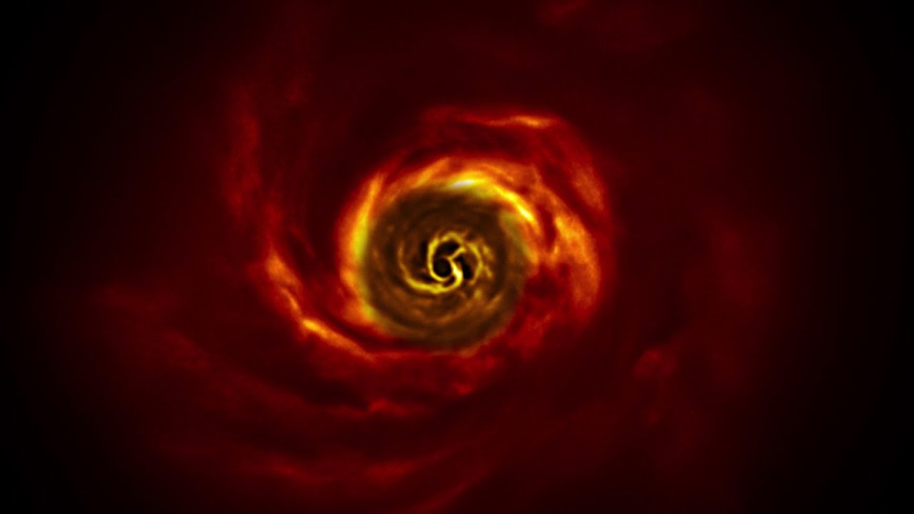 Astronomers first saw the birth of the planets near young star